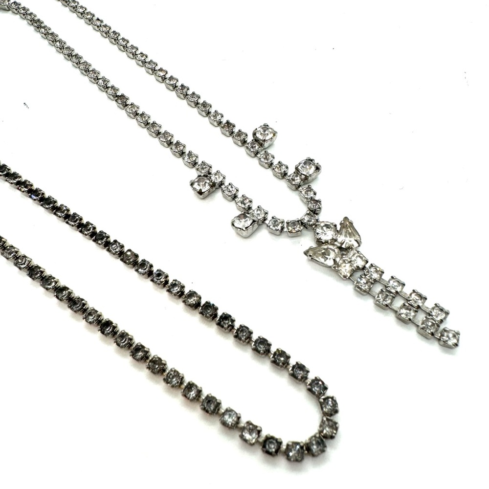 Vintage rhinestone necklaces